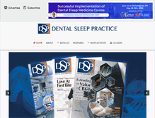 Tablet Screenshot of dentalsleeppractice.com